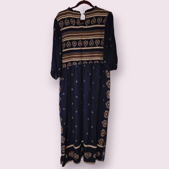 Matilda Jane Good Hart GH Yellowstone Geo Print Midi Dress Womens XL | EUC - Picture 2 of 4